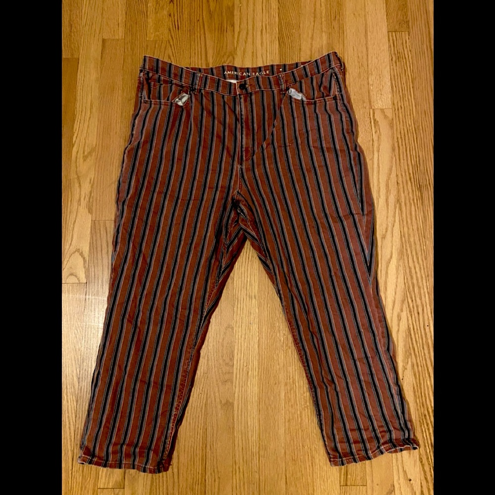 COPY - American Eagle Striped Mom Jeans
